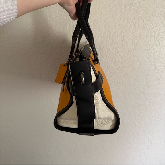 Coach Rare Color Block Swagger 27 Pebble Leather Chain Strap bag - Picture 8 of 13